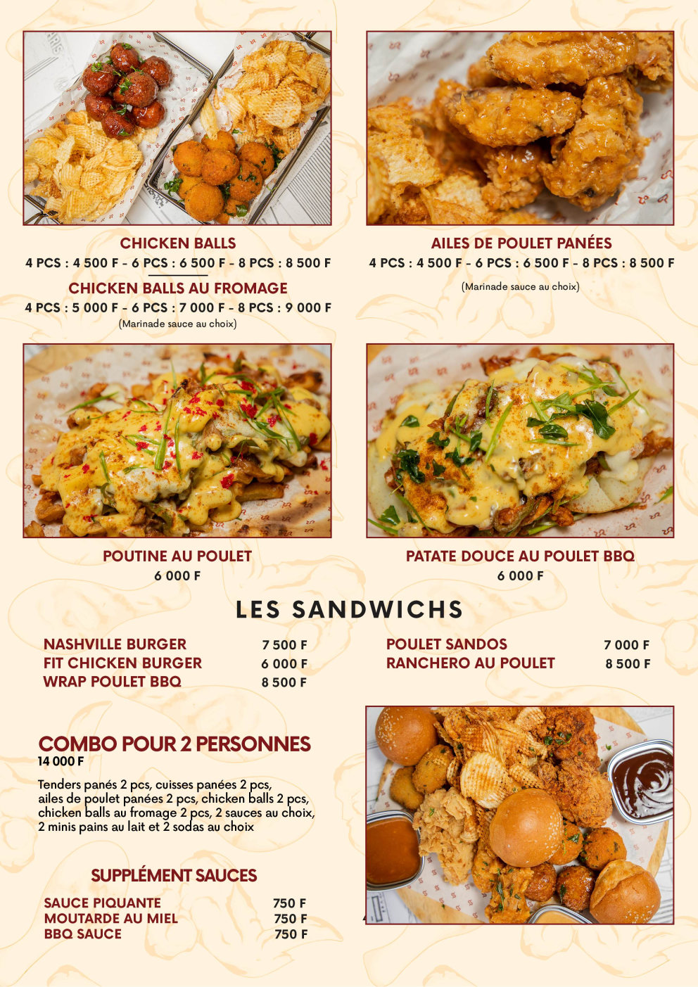 MENU POULET 2